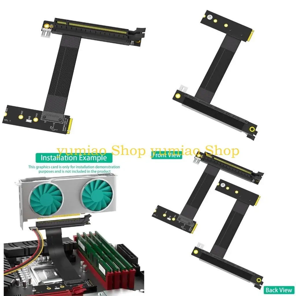 587B to PCIE X16 Adapter Graphics Video Extension Cable PCIExpress 16x mKey