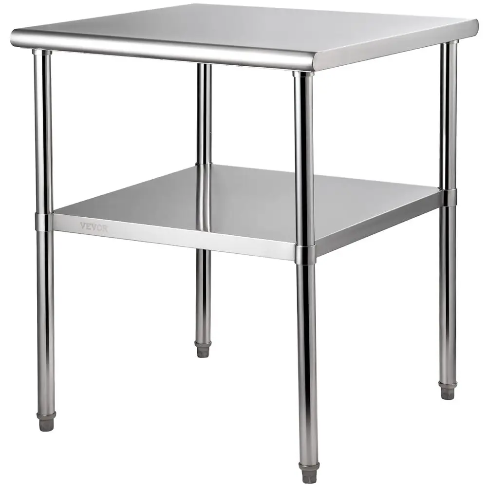 Heavy-Duty Stainless Steel Work Table, 30 x 30 x 36, Holds 800lbs, Adjustable Shelf, Ideal for Commercial Kitchens, Restaurants,
Heavy-Duty Stainless Steel Work Table, 30 x 30 x 36, Holds 800lbs, Adjustable Shelf, Ideal for Commercial Kitchens, Restaurants,