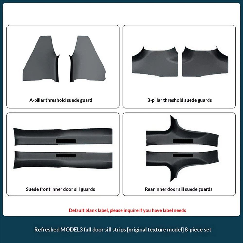 For Tesla Model 3 Highland ABS Front Rear Door Sill Protective Pad Cover Guards Threshold Bumper Strip Sill Car Accessorie
For Tesla Model 3 Highland ABS Front Rear Door Sill Protective Pad Cover Guards Threshold Bumper Strip Sill Car Accessorie