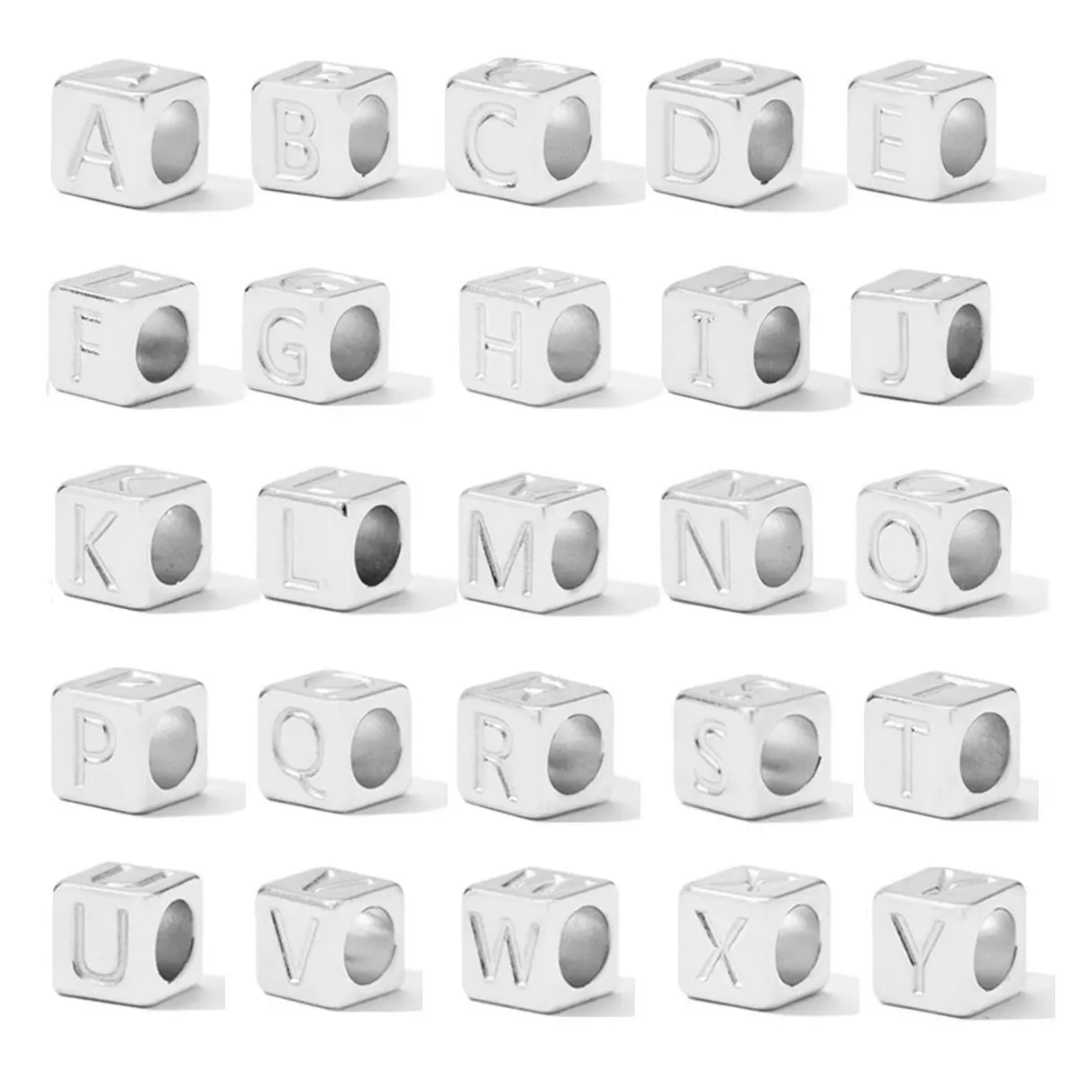 10pcs/Lot Square Alphabet Beads Stainless Steel Capital Big Hole Bead For DIY Jewelry Making Necklaces Earring Accessory 7*7mm
10pcs/Lot Square Alphabet Beads Stainless Steel Capital Big Hole Bead For DIY Jewelry Making Necklaces Earring Accessory 7*7mm