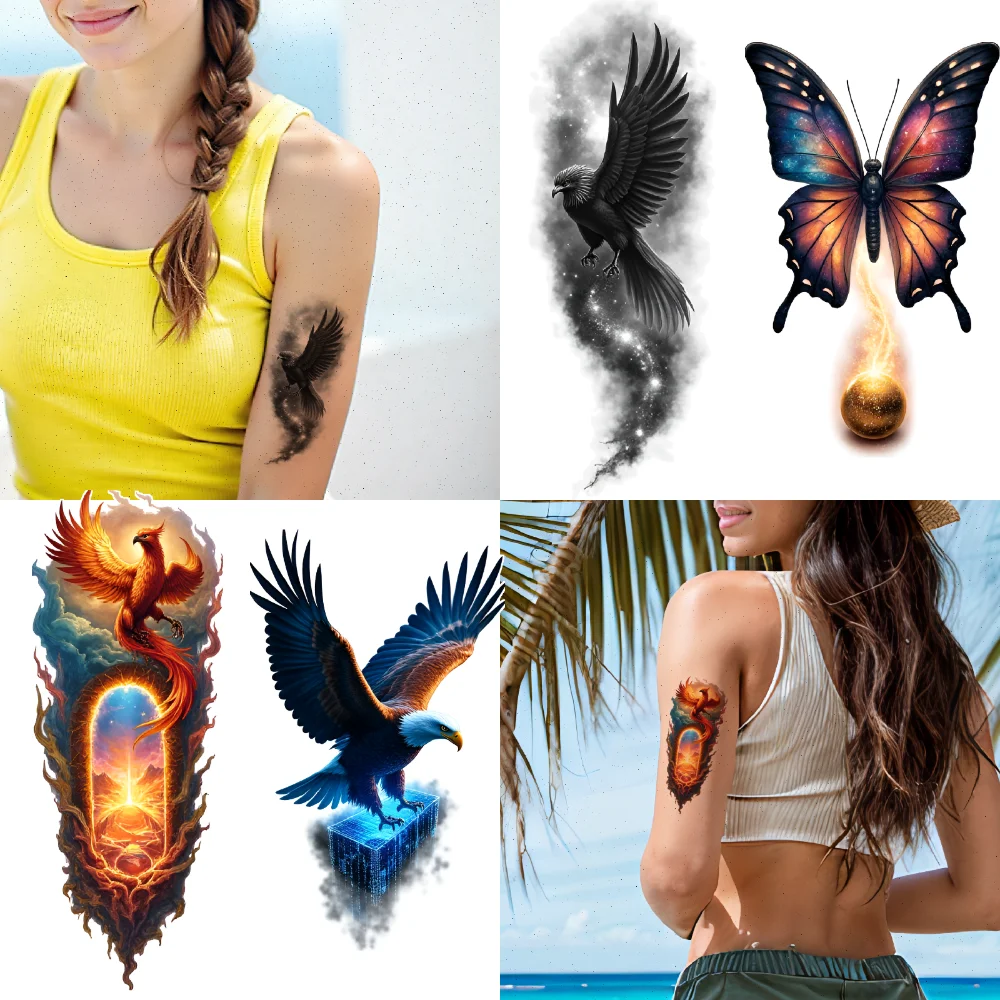 3pcs Temporary Tattoo Phoenix Waterproof Long-lasting Body Stickers Wolf Butterfly Realistic Temporary Tattoos Dragon For
3pcs Temporary Tattoo Phoenix Waterproof Long-lasting Body Stickers Wolf Butterfly Realistic Temporary Tattoos Dragon For