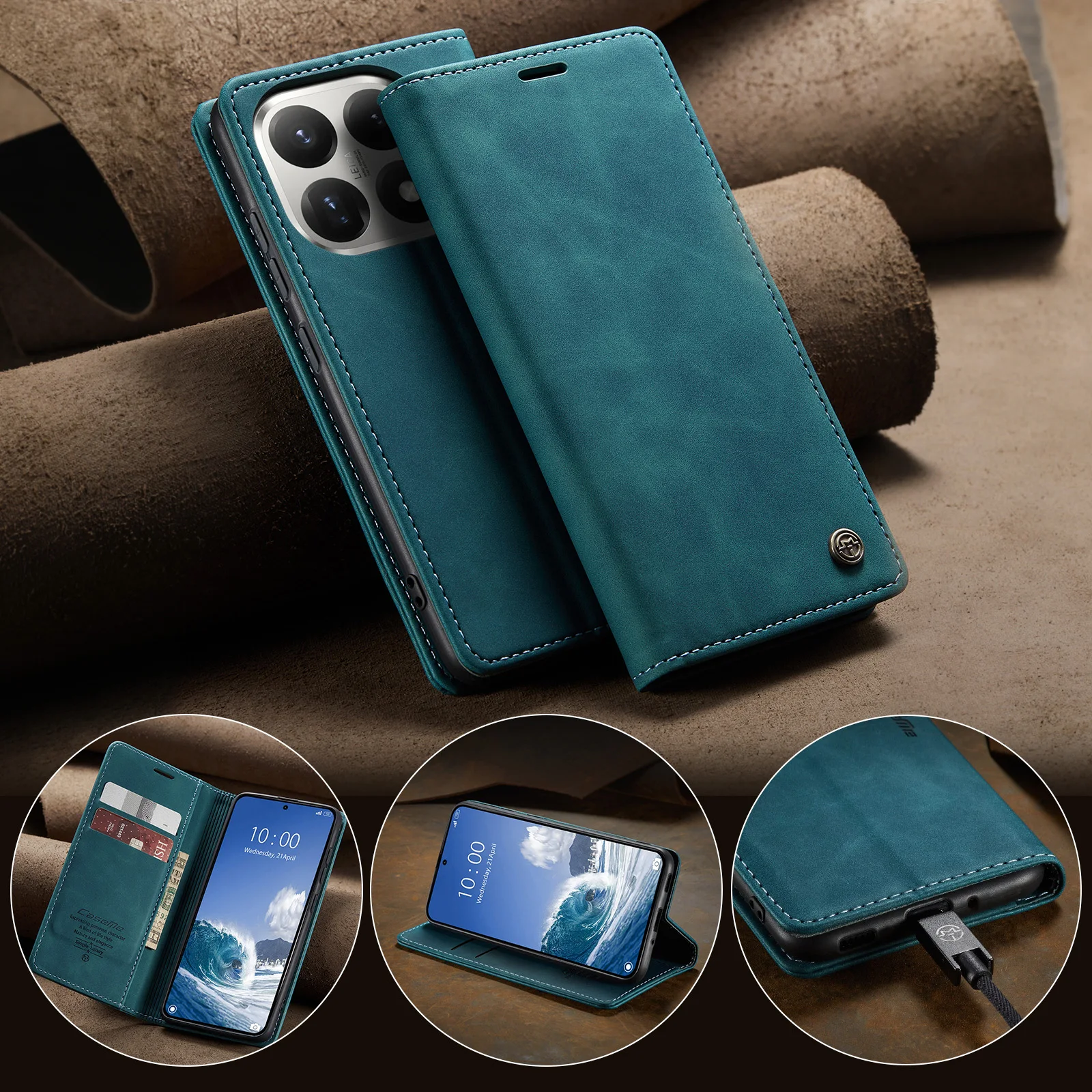 Caseme-013 для Xiaomi Mi 15T 15T Pro, книжный стиль, флип-кошелек из искусственной кожи, чехол с отделением для карт, карман, сумка-подставка для телефона, полное покрытие 
Caseme-013 для Xiaomi Mi 15T 15T Pro, книжный стиль, флип-кошелек из искусственной кожи, чехол с отделением для карт, карман, сумка-подставка для телефона, полное покрытие
