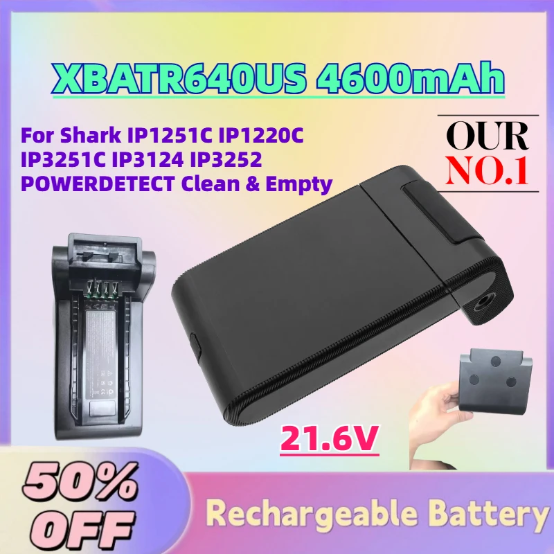 Grade A XBATR640US 4600mAh 21.6V Replacement Battery for Shark IP1251C IP1220C IP3251C IP3124 IP3252 POWERDETECT Clean & Empty
Grade A XBATR640US 4600mAh 21.6V Replacement Battery for Shark IP1251C IP1220C IP3251C IP3124 IP3252 POWERDETECT Clean & Empty