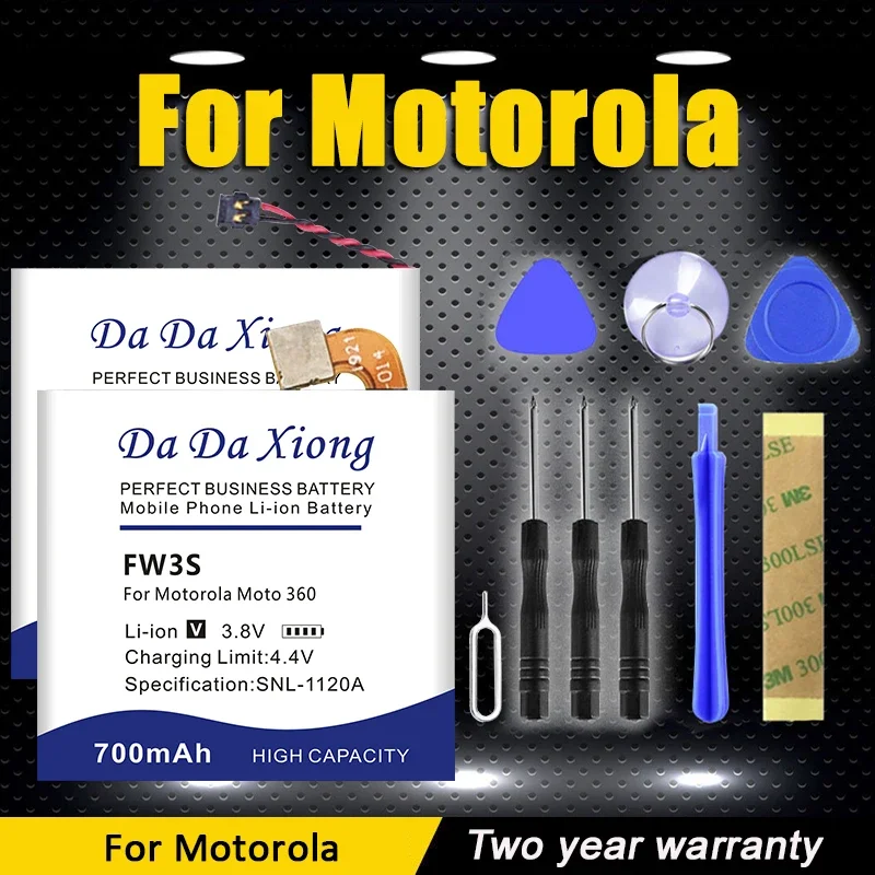 DaDaXiong New High Quality FW3L FW3S WX30 Battery For Motorola Moto 360 1st 2nd Gen 42mm 46mm 2014 + Tools Kit
DaDaXiong New High Quality FW3L FW3S WX30 Battery For Motorola Moto 360 1st 2nd Gen 42mm 46mm 2014 + Tools Kit