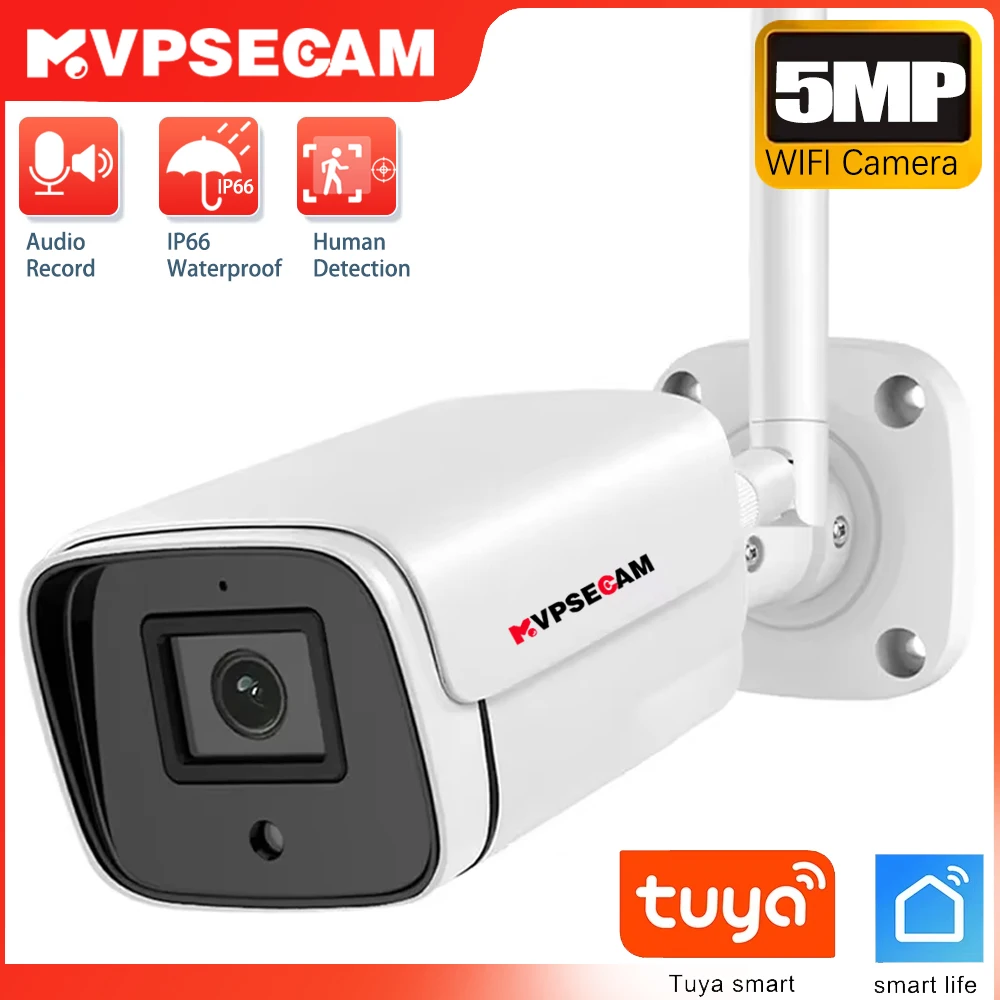 5MP Tuya Smartlife Home WIFI Video Infrared Floodlight Humanoid Detection Bullet IP Camera 24 Hours Audio Record IP66 Waterproof
5MP Tuya Smartlife Home WIFI Video Infrared Floodlight Humanoid Detection Bullet IP Camera 24 Hours Audio Record IP66 Waterproof