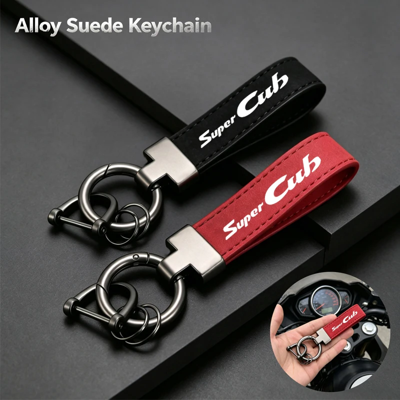 Horseshoe Buckle Jewelry Motorcycle High-Grade Keyring Leather Suede Keychain For Honda Super CUB C70 90 110 C125 Accessories
Horseshoe Buckle Jewelry Motorcycle High-Grade Keyring Leather Suede Keychain For Honda Super CUB C70 90 110 C125 Accessories