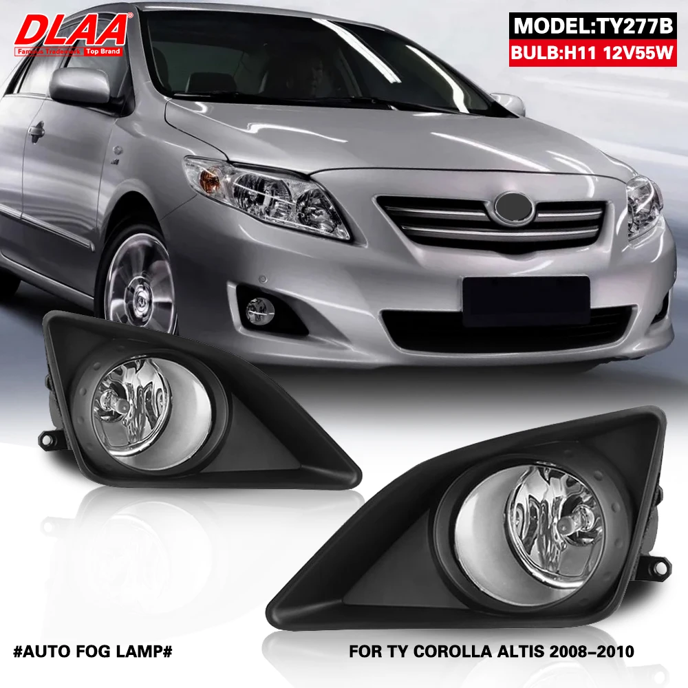 Front Bumper Fog Lamp Upgrade Kit FOR Toyota Corolla Altis 2008 2009 2010 Version Additional Foglight Set Switch+Wiring
Front Bumper Fog Lamp Upgrade Kit FOR Toyota Corolla Altis 2008 2009 2010 Version Additional Foglight Set Switch+Wiring