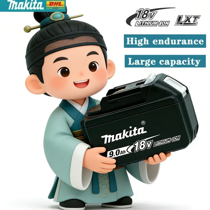 Original Makita 6Ah/5Ah/3Ah for Makita 18V Battery BL1830B BL1850B BL1850 BL1840 BL1860 BL1815 Replacement Lithium Battery
Original Makita 6Ah/5Ah/3Ah for Makita 18V Battery BL1830B BL1850B BL1850 BL1840 BL1860 BL1815 Replacement Lithium Battery