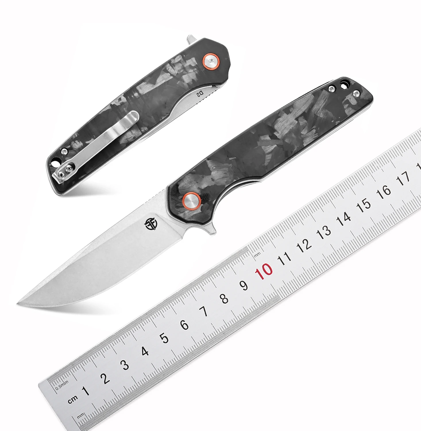 Карманный нож FF19 D2, стальное лезвие, ручка из углеродного волокна, уличный нож, EDC инструмент для кемпинга, охоты, рыбалки, работы
Карманный нож FF19 D2, стальное лезвие, ручка из углеродного волокна, уличный нож, EDC инструмент для кемпинга, охоты, рыбалки, работы