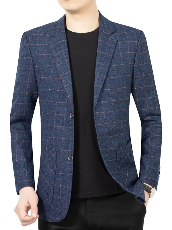 Busin Casual Plaid Men's Suit Jaet Mid-aged Dad Sle Spring Autumn New Arrival Lightweight Polyester Fiber
Busin Casual Plaid Men's Suit Jaet Mid-aged Dad Sle Spring Autumn New Arrival Lightweight Polyester Fiber