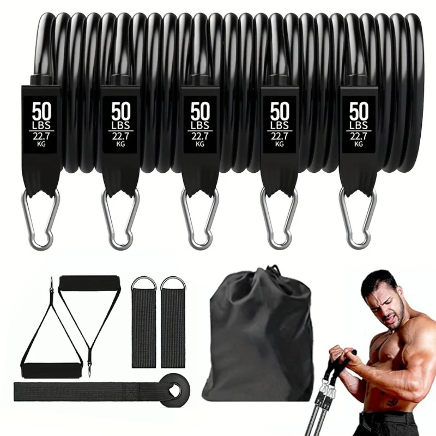 Wrapped Resistance Band Elastic Band Strength Training Rod Set Resistance Fitness Equipment Sports Belt Sports Equipment
Wrapped Resistance Band Elastic Band Strength Training Rod Set Resistance Fitness Equipment Sports Belt Sports Equipment