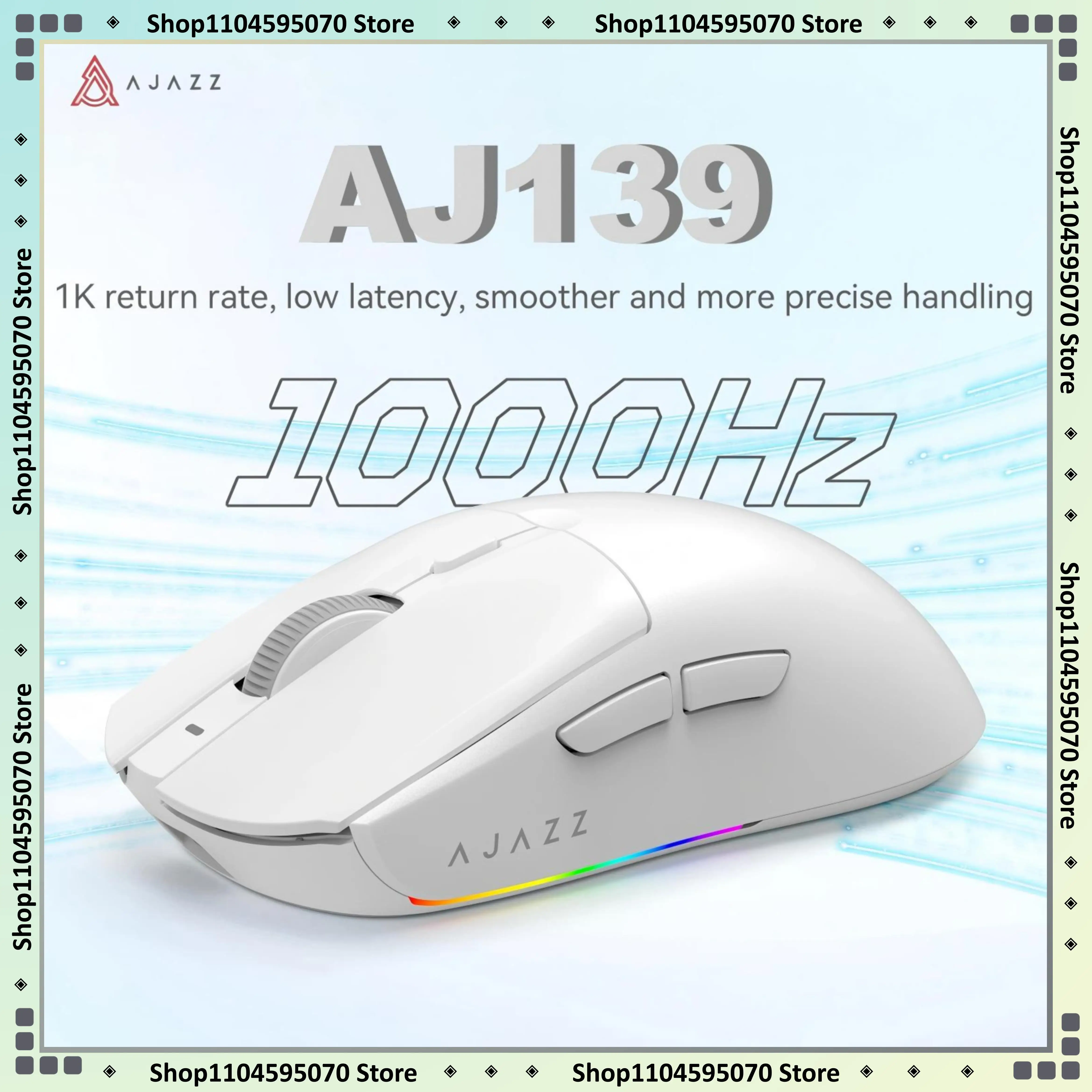 AJAZZ AJ139 Tri-Mode Wireless Gaming Mouse, 66g Lightweight, PAW3395 26000DPI, with Magnetic RGB Charging Dock
AJAZZ AJ139 Tri-Mode Wireless Gaming Mouse, 66g Lightweight, PAW3395 26000DPI, with Magnetic RGB Charging Dock