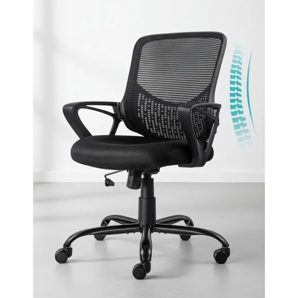 Эргономичное сетчатое офисное кресло с поясничной поддержкой, регулируемой высотой для домашнего офиса и игр
Эргономичное сетчатое офисное кресло с поясничной поддержкой, регулируемой высотой для домашнего офиса и игр