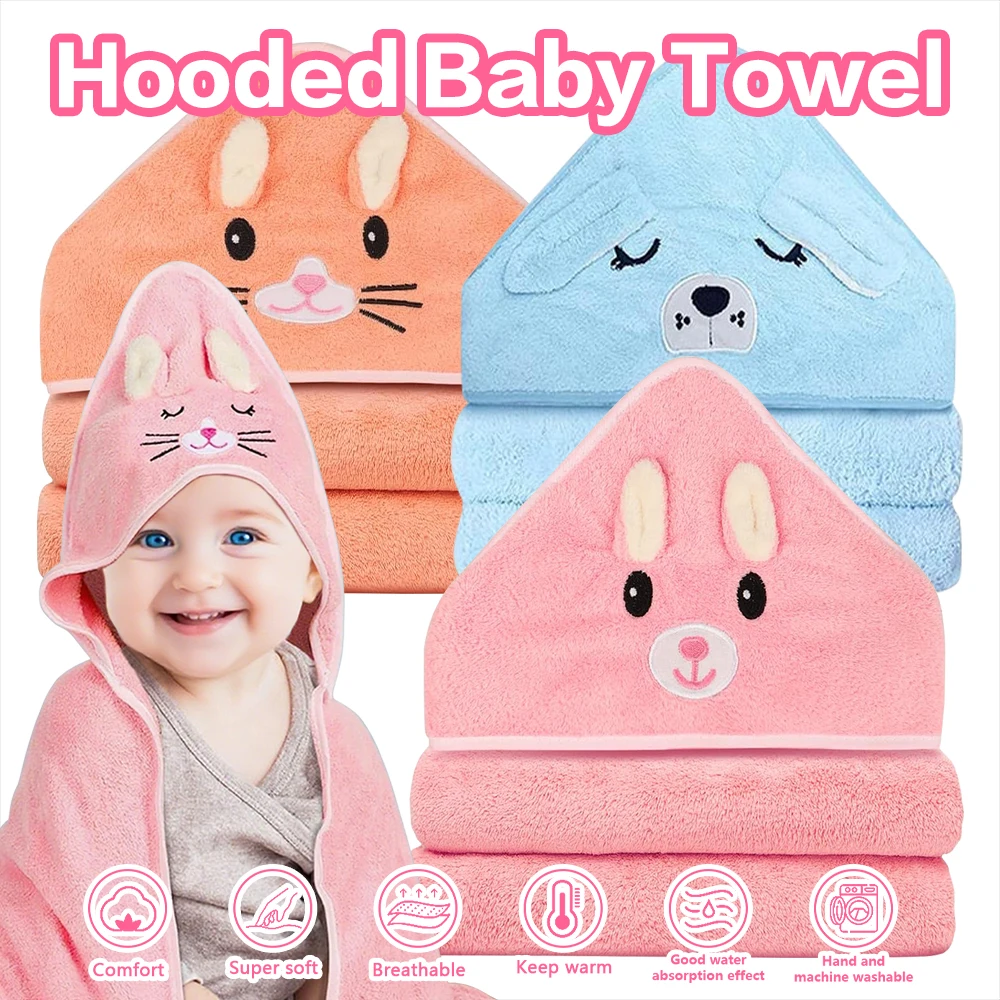 1PC Hooded Baby Towels,Absorbent Baby Bath Towel,Soft Baby Towels for Newborns,Toddlers, and Kids, 32x32 in Baby Towel with Hood
1PC Hooded Baby Towels,Absorbent Baby Bath Towel,Soft Baby Towels for Newborns,Toddlers, and Kids, 32x32 in Baby Towel with Hood