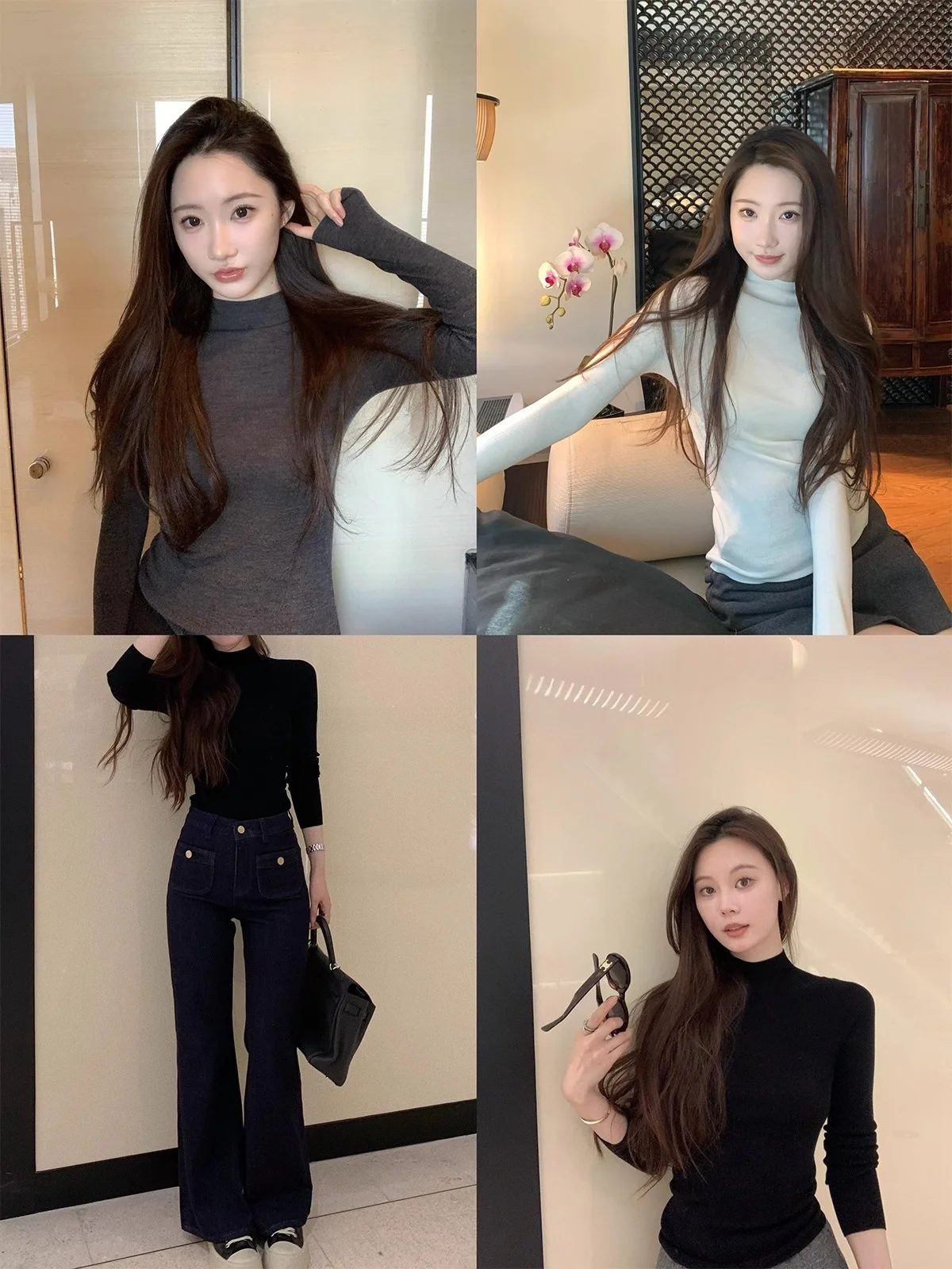 Seeyouiceland 8-игольная вязальная машина для красивой шерстяной вязки с высоким воротником, тонкая вязаная одежда из тонкопряденой пряжи для женщин
Seeyouiceland 8-игольная вязальная машина для красивой шерстяной вязки с высоким воротником, тонкая вязаная одежда из тонкопряденой пряжи для женщин