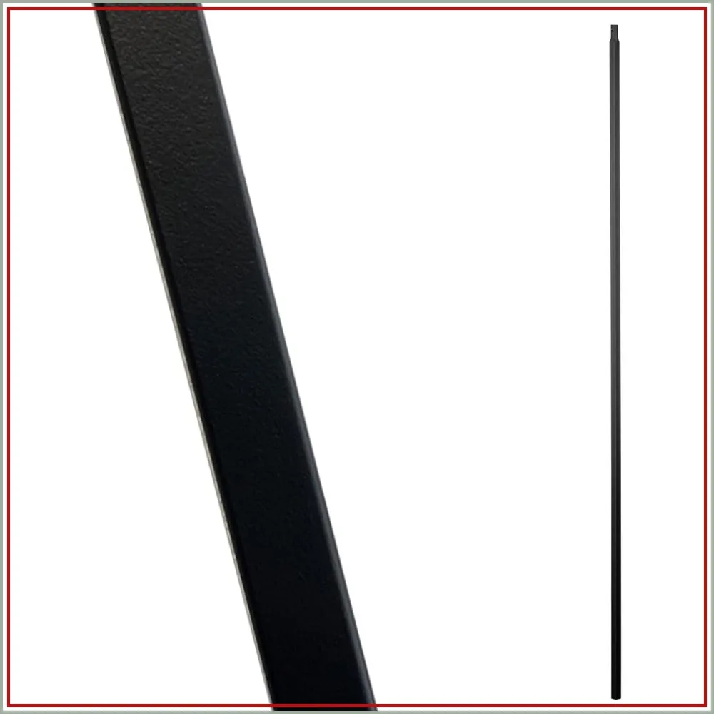 1/2" Plain Bar Iron Balusters – Contractor Pack of 15, 1/2" x 44" Hollow Metal Stair Spindles, Modern Stair Railing, Satin Black Finish
1/2" Plain Bar Iron Balusters – Contractor Pack of 15, 1/2" x 44" Hollow Metal Stair Spindles, Modern Stair Railing, Satin Black Finish