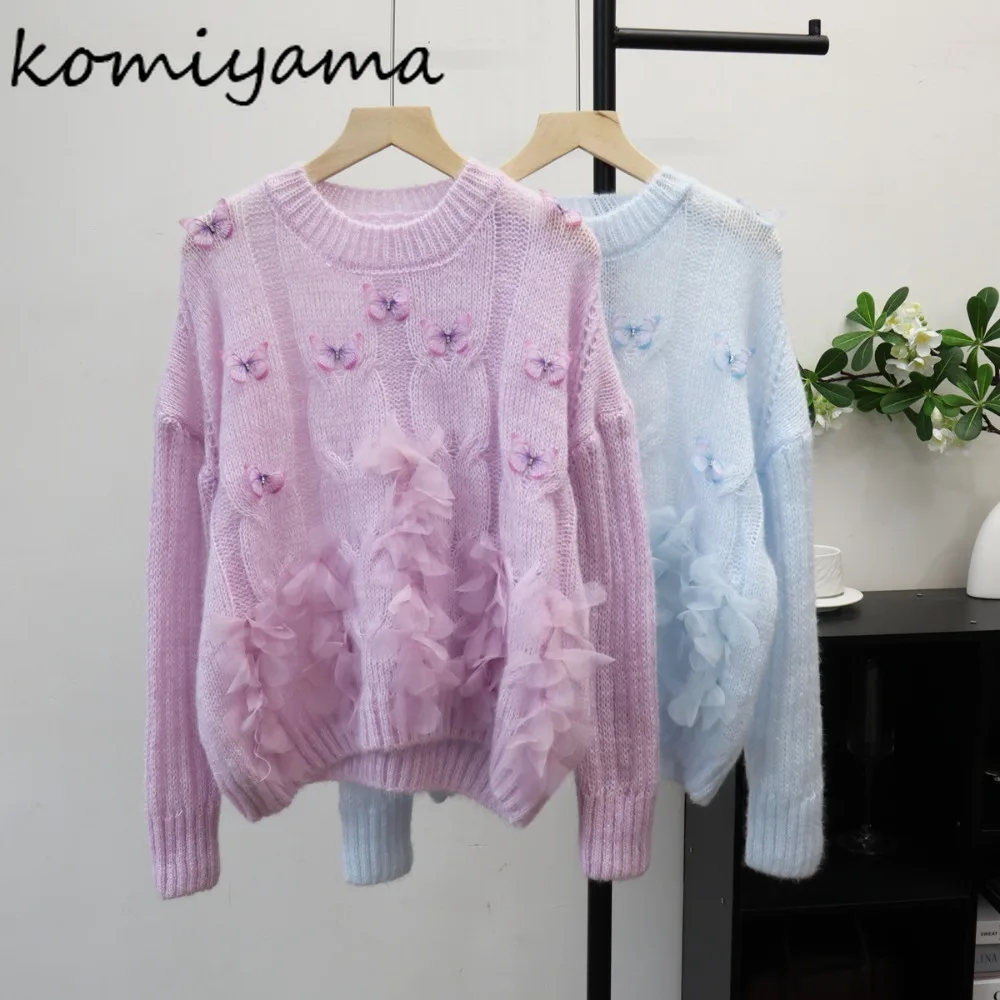 Three-Dimensional Bow Ropa De Muje Sweet Gentle Sweater Diamonds Knitted Clothes Woman Soft Pull 2025 New Loose Pulls Femmes
Three-Dimensional Bow Ropa De Muje Sweet Gentle Sweater Diamonds Knitted Clothes Woman Soft Pull 2025 New Loose Pulls Femmes