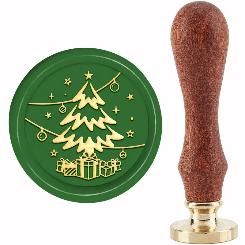 1PC Wax Seal Stamp Christmas Tree Sealing Stamp 30mm Removable Brass Head Sealing Stamp with Wooden Handle Invitations
1PC Wax Seal Stamp Christmas Tree Sealing Stamp 30mm Removable Brass Head Sealing Stamp with Wooden Handle Invitations
