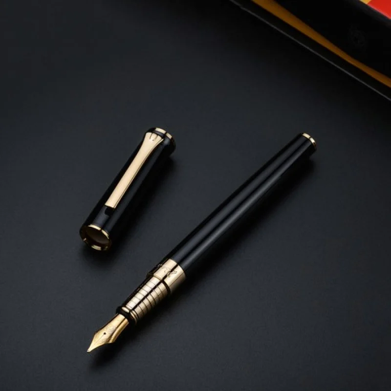 A+ Picasso POLO Classic BLACK Metal Fountain Pen with Golden Clip Fine Nib Gift Pen
A+ Picasso POLO Classic BLACK Metal Fountain Pen with Golden Clip Fine Nib Gift Pen