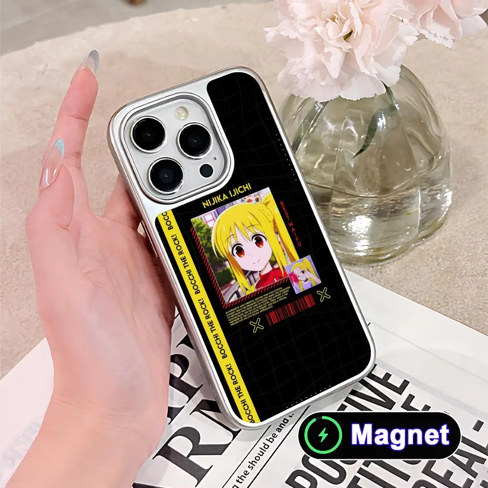 Bocchi Rock Nijika Ijichi Phone Case for iPhone 17 16 15 14 13 12 11 Air Pro Max Plus Electroplated Silver Magnet Cover
Bocchi Rock Nijika Ijichi Phone Case for iPhone 17 16 15 14 13 12 11 Air Pro Max Plus Electroplated Silver Magnet Cover