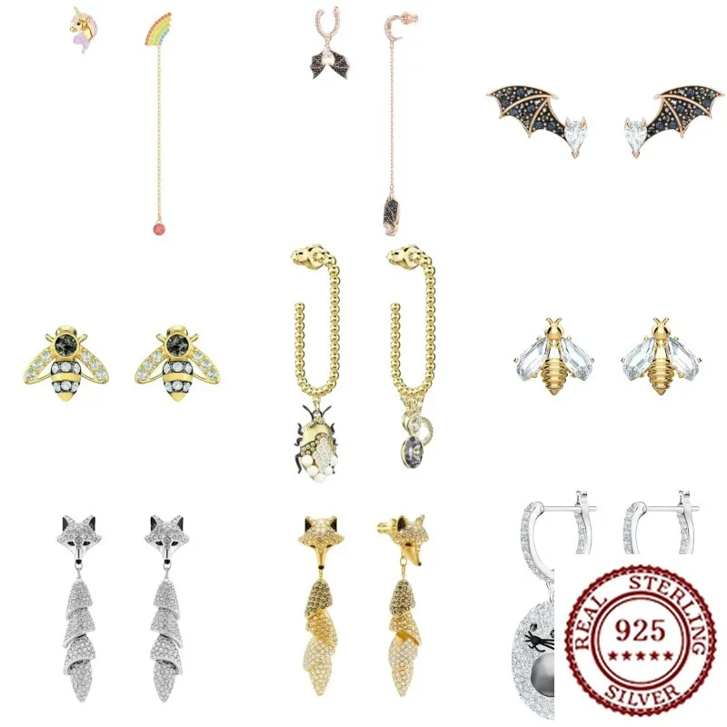 2025New Ladies S925 Sterling Silver Silver Plated Bee and Fox Earrings S925 with Diamond, with Animal Accessories
2025New Ladies S925 Sterling Silver Silver Plated Bee and Fox Earrings S925 with Diamond, with Animal Accessories