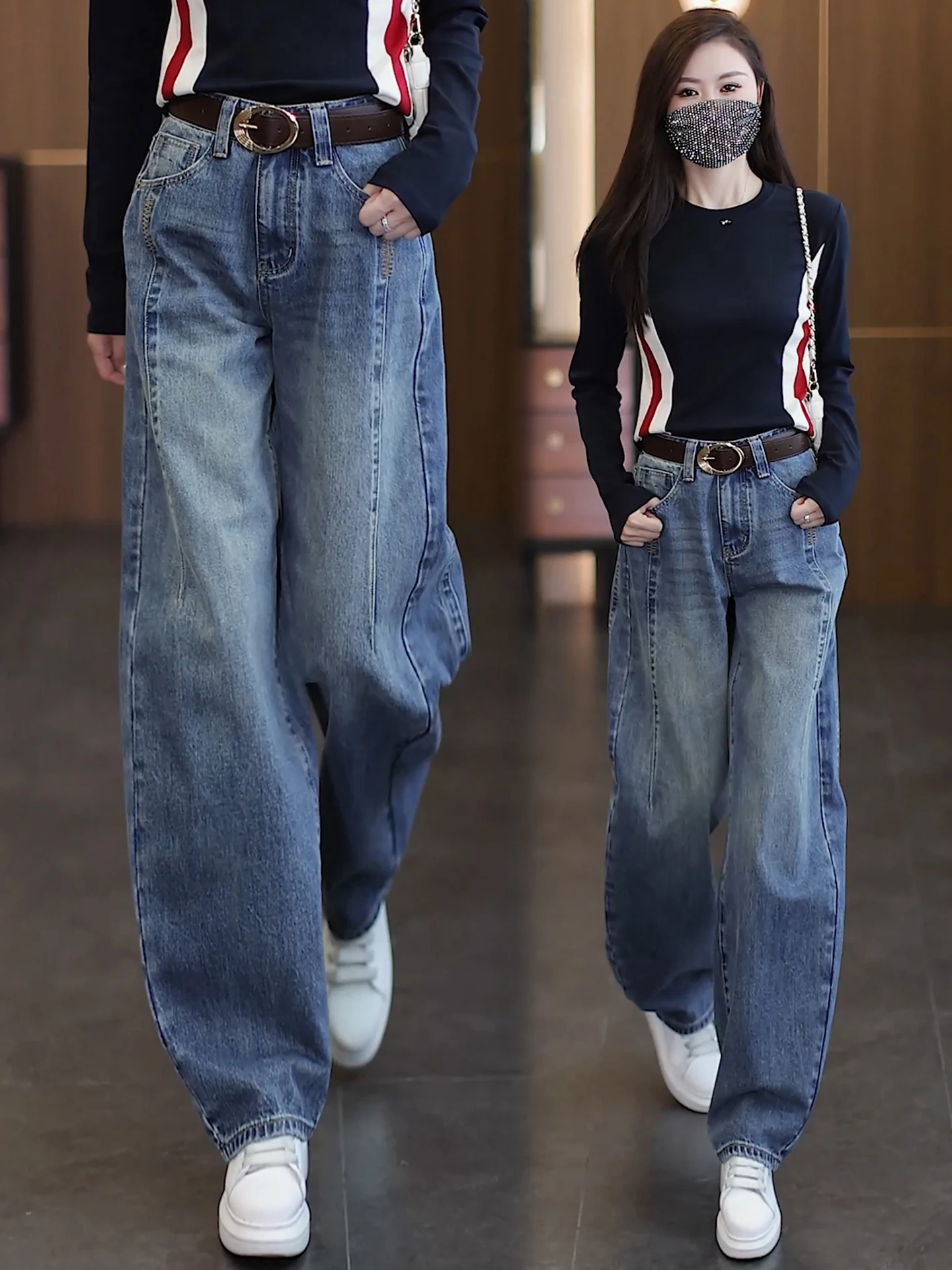 High Waist Loose Wide Leg Jeans Women's Spring Autumn 2026 New Style Knife Retro Slimming Denim Pants Korean Style
High Waist Loose Wide Leg Jeans Women's Spring Autumn 2026 New Style Knife Retro Slimming Denim Pants Korean Style