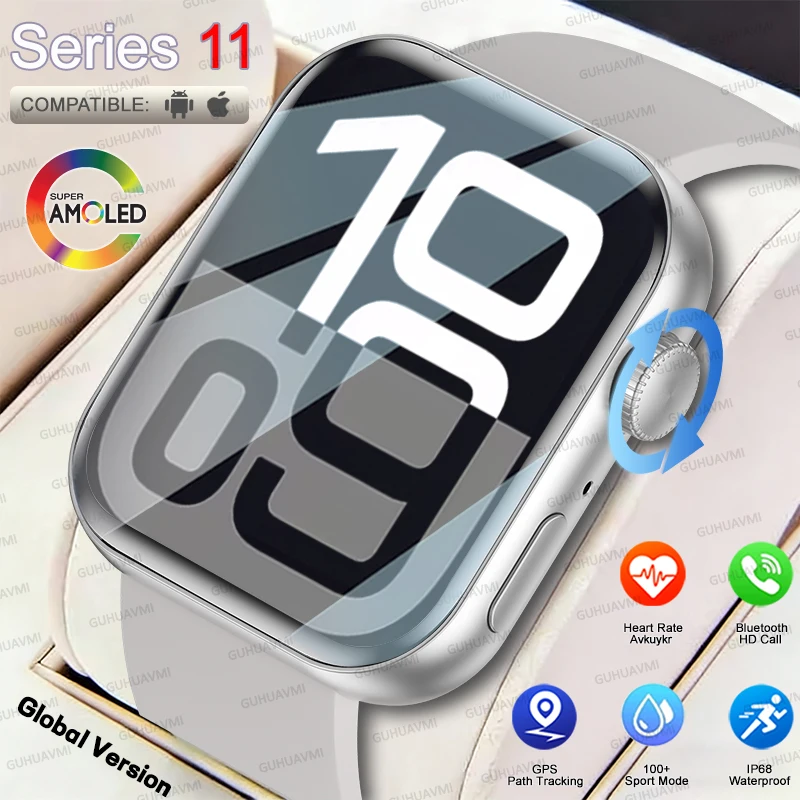 2026 Fit 3 Series 11 Smart Watch 1.83" AMOLED Screen Health Monitoring GPS Track HD Talk Sports Women Waterproof Watches For IOS
2026 Fit 3 Series 11 Smart Watch 1.83" AMOLED Screen Health Monitoring GPS Track HD Talk Sports Women Waterproof Watches For IOS