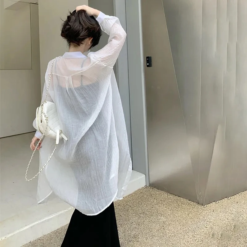 Fashion Women Shirts and Blouses Solid Long Sleeve Tops Women's Sun Protection Coat Lady Clothes Summer 2024
Fashion Women Shirts and Blouses Solid Long Sleeve Tops Women's Sun Protection Coat Lady Clothes Summer 2024