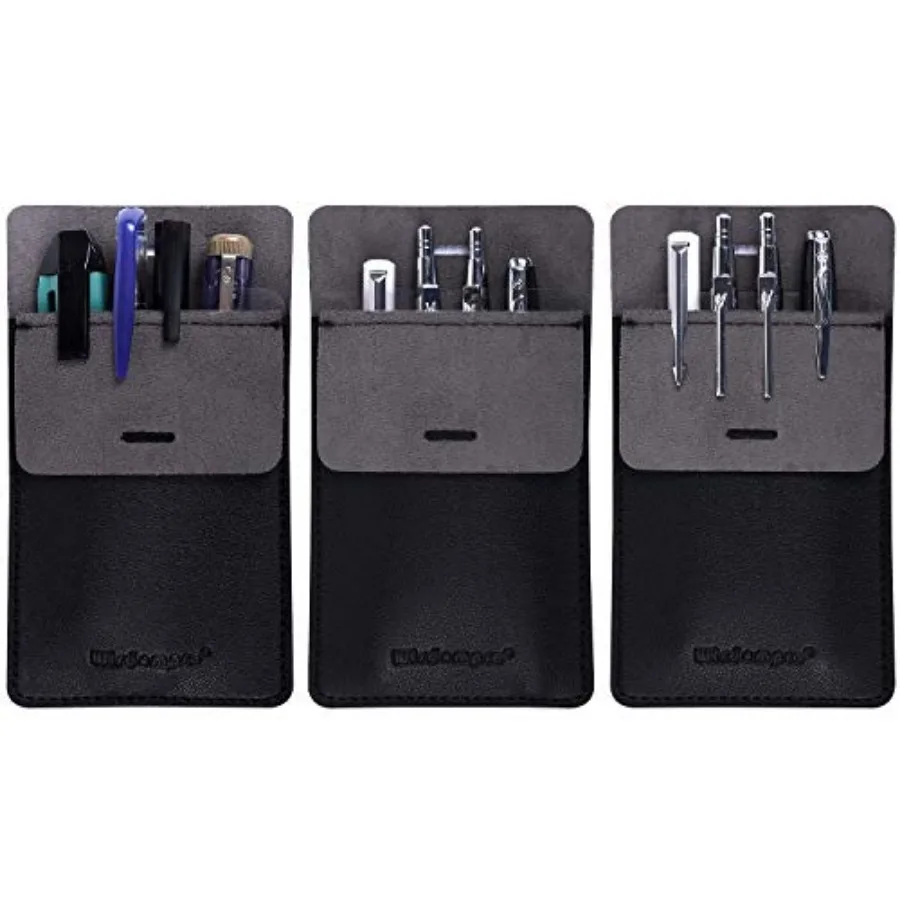Pot Protector 3 Pack PU Leather Heavy Duty Pen Holder Pouch for Shirts Lab Coats Pants - Multi-Purpose - Holds Pens Pointers Pe
Pot Protector 3 Pack PU Leather Heavy Duty Pen Holder Pouch for Shirts Lab Coats Pants - Multi-Purpose - Holds Pens Pointers Pe