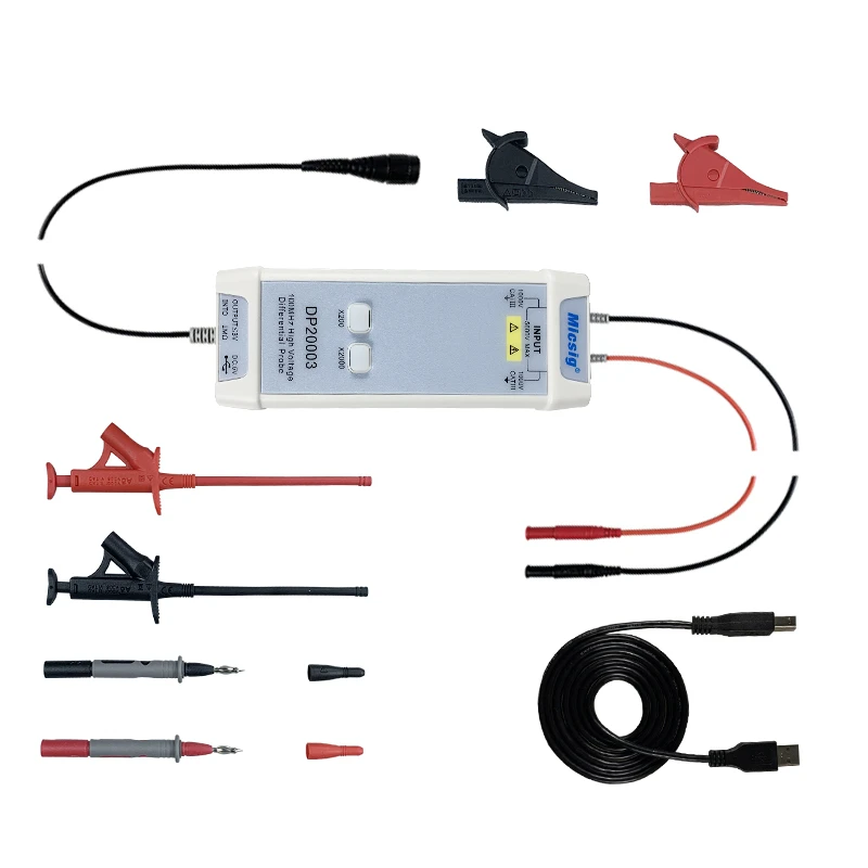 Oscilloscope high voltage differential probe DP10013 DP5013 DP20003 DP10007 100M oscilloscope probe
Oscilloscope high voltage differential probe DP10013 DP5013 DP20003 DP10007 100M oscilloscope probe