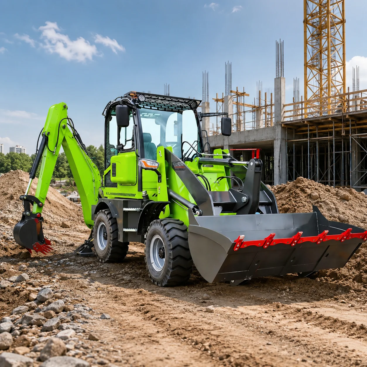 Compact Backhoe Loader CE Euro 5 Engine Multi Purpose Excavator Loader for Agriculture and Municipal Projects
Compact Backhoe Loader CE Euro 5 Engine Multi Purpose Excavator Loader for Agriculture and Municipal Projects
