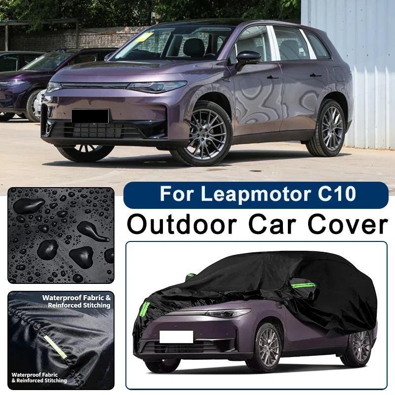 Outdoor Car Cover Waterproof Dustproof UV Sun Protection, Full Car Protector Exterior Accessories For Leapmotor C10 2024-2026
Outdoor Car Cover Waterproof Dustproof UV Sun Protection, Full Car Protector Exterior Accessories For Leapmotor C10 2024-2026
