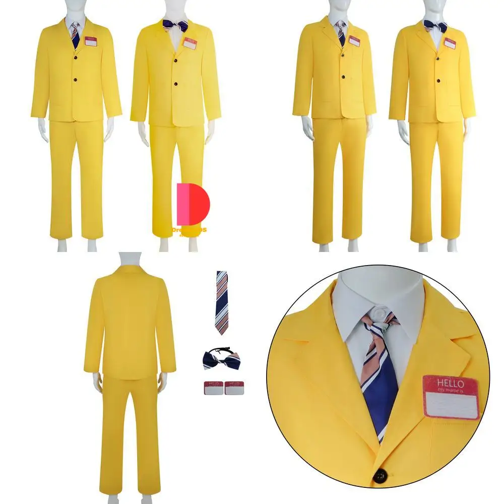 Bestselling Movie TV Character Cosplay Costume Anime BOB Yellow Suit Uniform Set Classic Fashion Role Play Outfit for Comic Con
Bestselling Movie TV Character Cosplay Costume Anime BOB Yellow Suit Uniform Set Classic Fashion Role Play Outfit for Comic Con