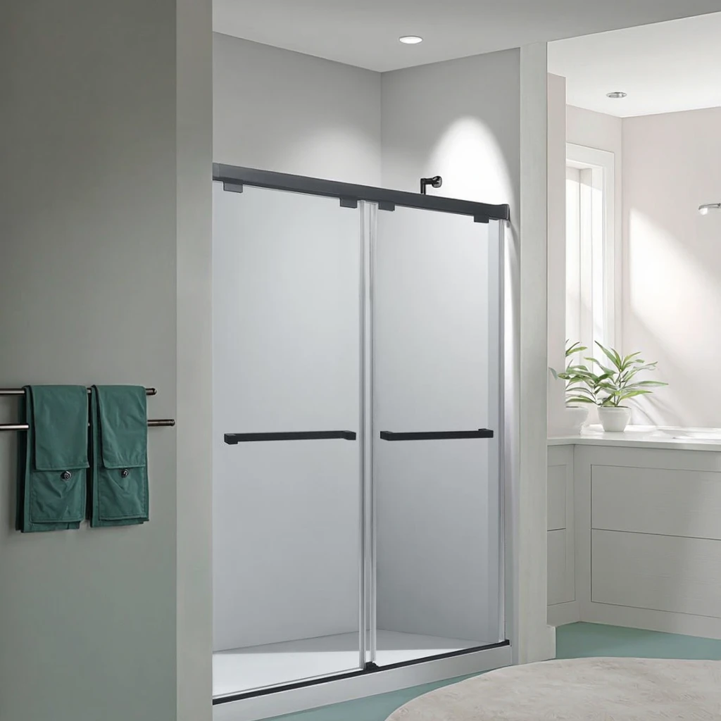 Direct Frameless Tempered Glass Shower Door Double Slide with Easy Adjust Roller & Soft Close Feature for Bathroom Hotel
Direct Frameless Tempered Glass Shower Door Double Slide with Easy Adjust Roller & Soft Close Feature for Bathroom Hotel