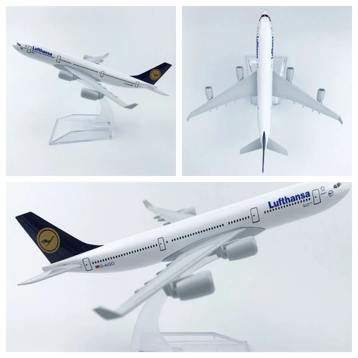 16cm 1:400 Scale Lufthansa A340 Aircraft Model Airline Collectible Miniatures Alloy Airplane Diecast Model Toys For Gift
16cm 1:400 Scale Lufthansa A340 Aircraft Model Airline Collectible Miniatures Alloy Airplane Diecast Model Toys For Gift