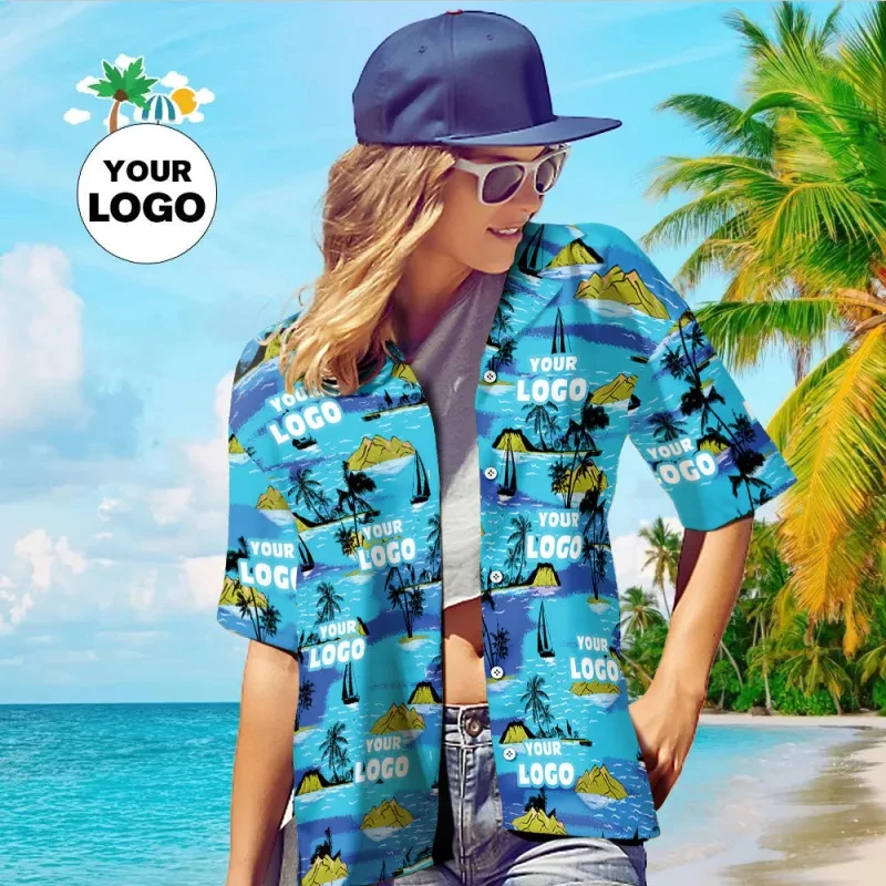 Custom Logo Men Women Hawaiian Shirt Personalized Logo Tropical Floral Print Short Sleeve Aloha Shirt For Wholesale Dropshipping
Custom Logo Men Women Hawaiian Shirt Personalized Logo Tropical Floral Print Short Sleeve Aloha Shirt For Wholesale Dropshipping