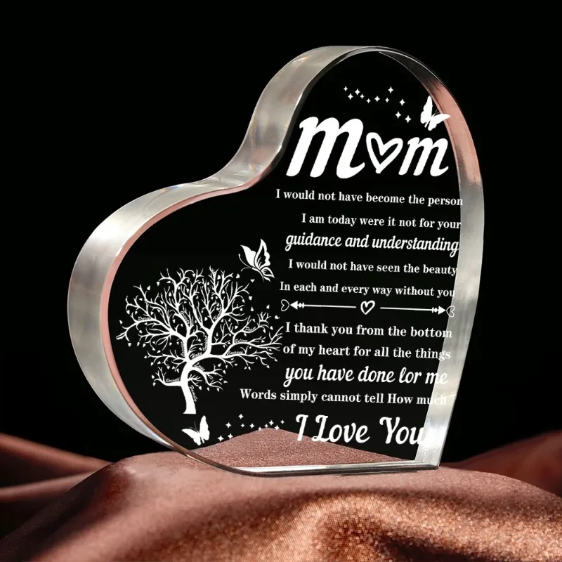 Heart transparent Acrylic ornaments decorations gift for my mom birthday present from family souvenir for my mother gift X075
Heart transparent Acrylic ornaments decorations gift for my mom birthday present from family souvenir for my mother gift X075