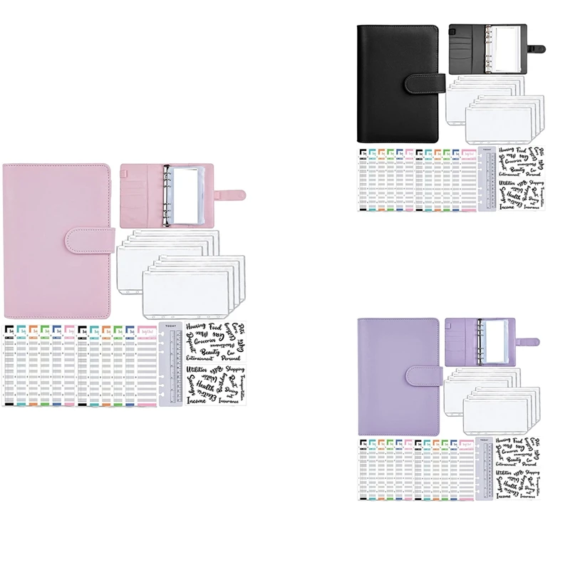 A6 Cash Envelopes Binder Wallet,PU Budget Planner Notebook For Cash Budgeting,Envelope Wallet,Savings Money Binder
A6 Cash Envelopes Binder Wallet,PU Budget Planner Notebook For Cash Budgeting,Envelope Wallet,Savings Money Binder