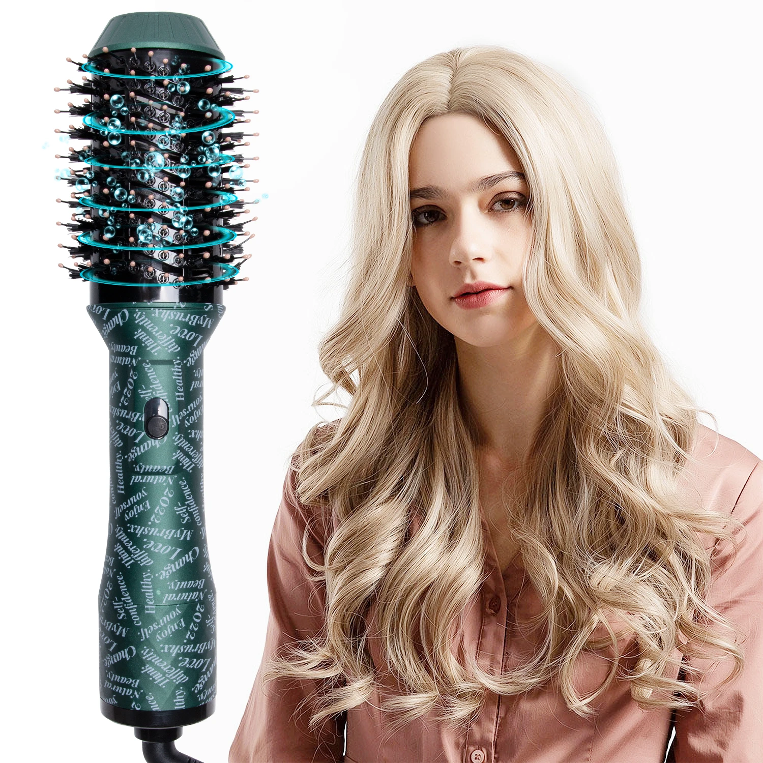 Hot Air Brush&Volumizer Hair Dryer and Hair Styler New Green Hair Curler Brush
Hot Air Brush&Volumizer Hair Dryer and Hair Styler New Green Hair Curler Brush