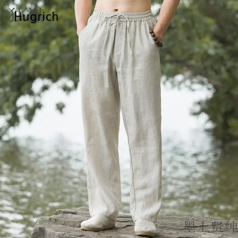 Natural Beige Linen Drawstring Wide Leg Pants Mens Breathable Summer Beach Vacation Casual Trousers
Natural Beige Linen Drawstring Wide Leg Pants Mens Breathable Summer Beach Vacation Casual Trousers