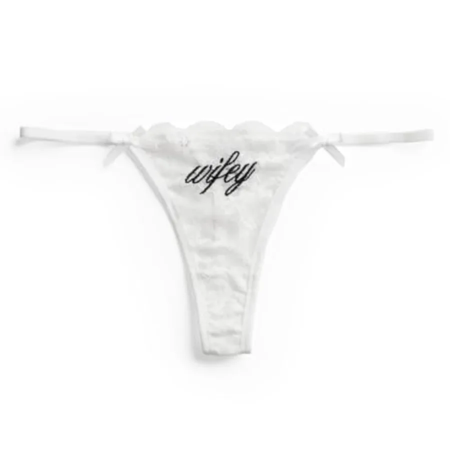 xo, Fetti Wifey Lace Thong Bachelorette Party, Bride to Be, Bridal Shower Gift, Lingerie, Engagement, Wedding Underwear
xo, Fetti Wifey Lace Thong Bachelorette Party, Bride to Be, Bridal Shower Gift, Lingerie, Engagement, Wedding Underwear