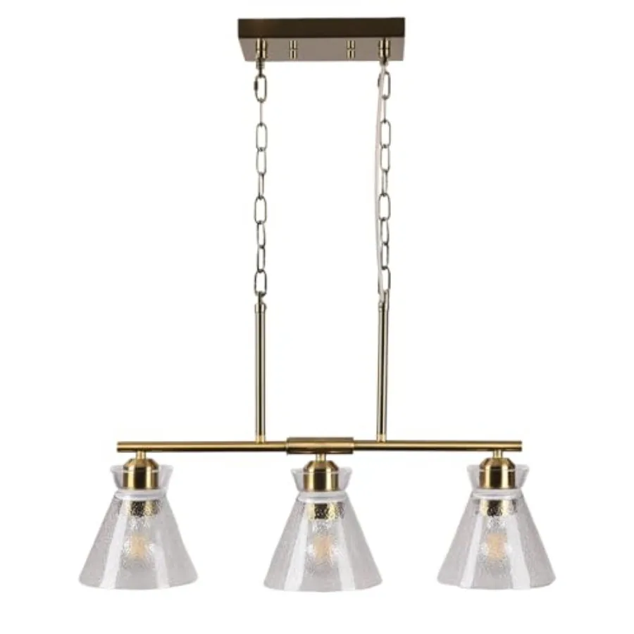 Kitchen Island Lighting 3-Light Farmhouse Pendant Light with Seeded Glass Shades Adjustable Dining Room Chandelier for Entryway
Kitchen Island Lighting 3-Light Farmhouse Pendant Light with Seeded Glass Shades Adjustable Dining Room Chandelier for Entryway
