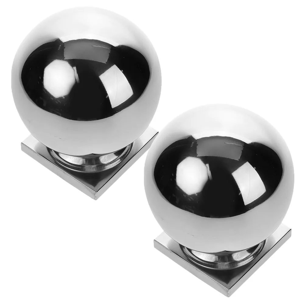 2Pcs Stainless Steel Ball Fence Post Caps Connected Dome Post Protector Guardrail Railing Sphere Fence Decoration Patio Deck
2Pcs Stainless Steel Ball Fence Post Caps Connected Dome Post Protector Guardrail Railing Sphere Fence Decoration Patio Deck