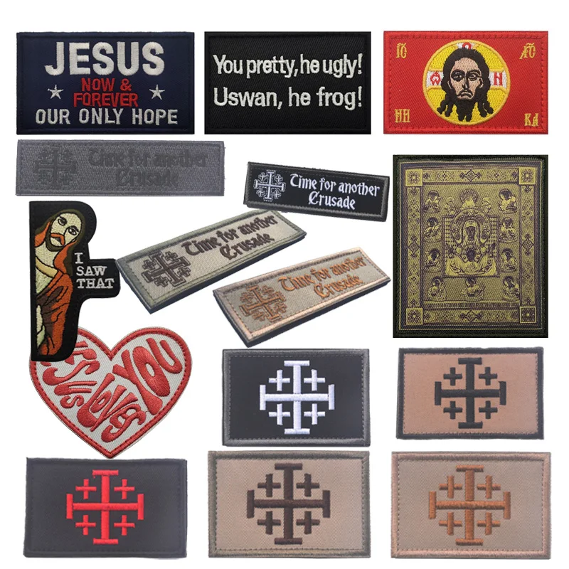 Kursk-Root Icon of The Mother of God "The Sign" Printing Tactical Fastener Applique Uniforms Emblem with Hook and Loop Patch
Kursk-Root Icon of The Mother of God "The Sign" Printing Tactical Fastener Applique Uniforms Emblem with Hook and Loop Patch