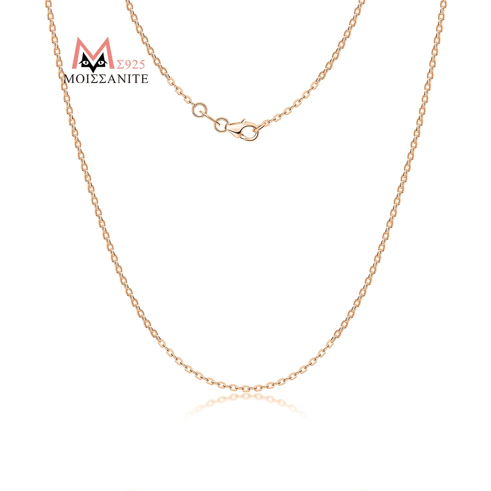 JIUZUAN Chain Necklace 925 Silver 18K Gold Plated Minimalist Jewelry Women Men Color Options Gift with GRA Certificate
JIUZUAN Chain Necklace 925 Silver 18K Gold Plated Minimalist Jewelry Women Men Color Options Gift with GRA Certificate