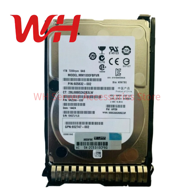for HPE 652749-B21 653954-001 1TB SAS 7.2K 6Gb/s 2.5 in SFF G8 G9 Internal Server Hard Disk Drive
for HPE 652749-B21 653954-001 1TB SAS 7.2K 6Gb/s 2.5 in SFF G8 G9 Internal Server Hard Disk Drive