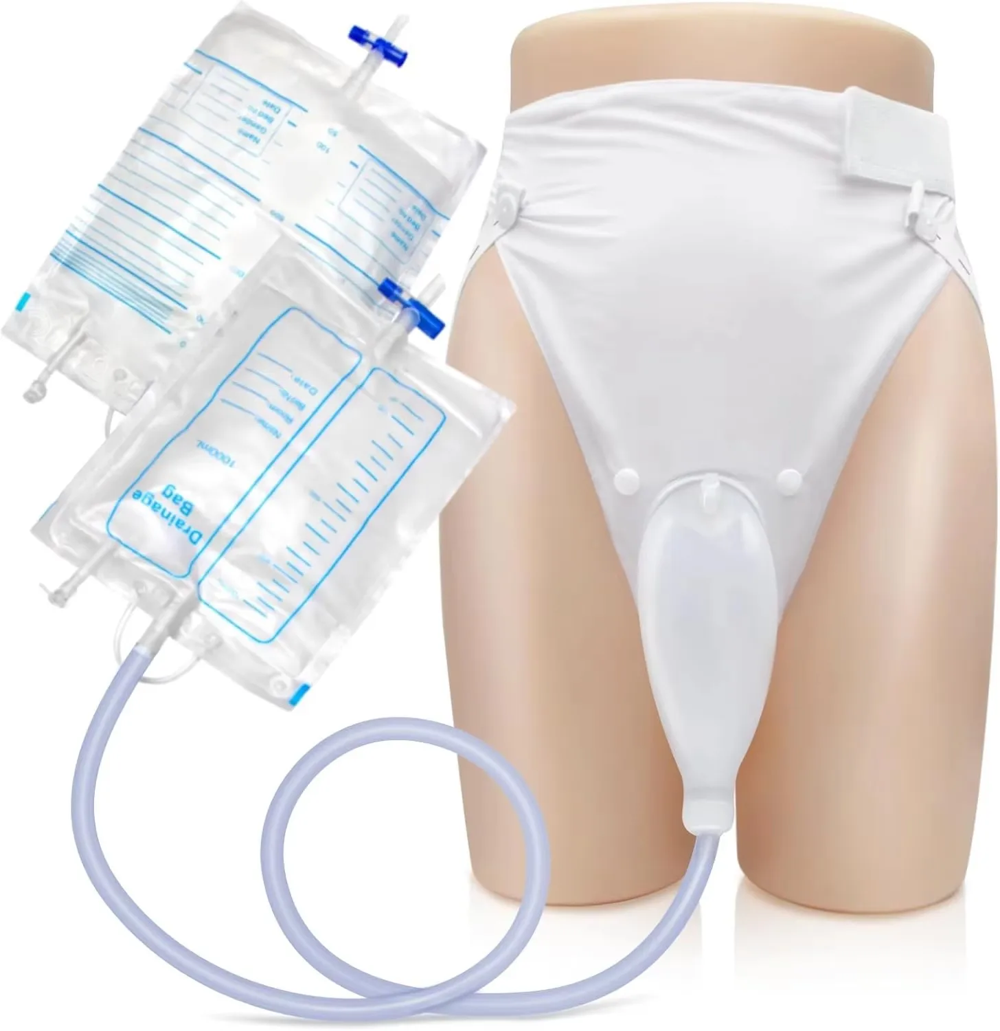 Reusable Silicone Male Urine Collection Kit with 2 Urine Bags, Home Care Aid for Elderly, Bedridden, Wheelchair Users & Post-Sur
Reusable Silicone Male Urine Collection Kit with 2 Urine Bags, Home Care Aid for Elderly, Bedridden, Wheelchair Users & Post-Sur