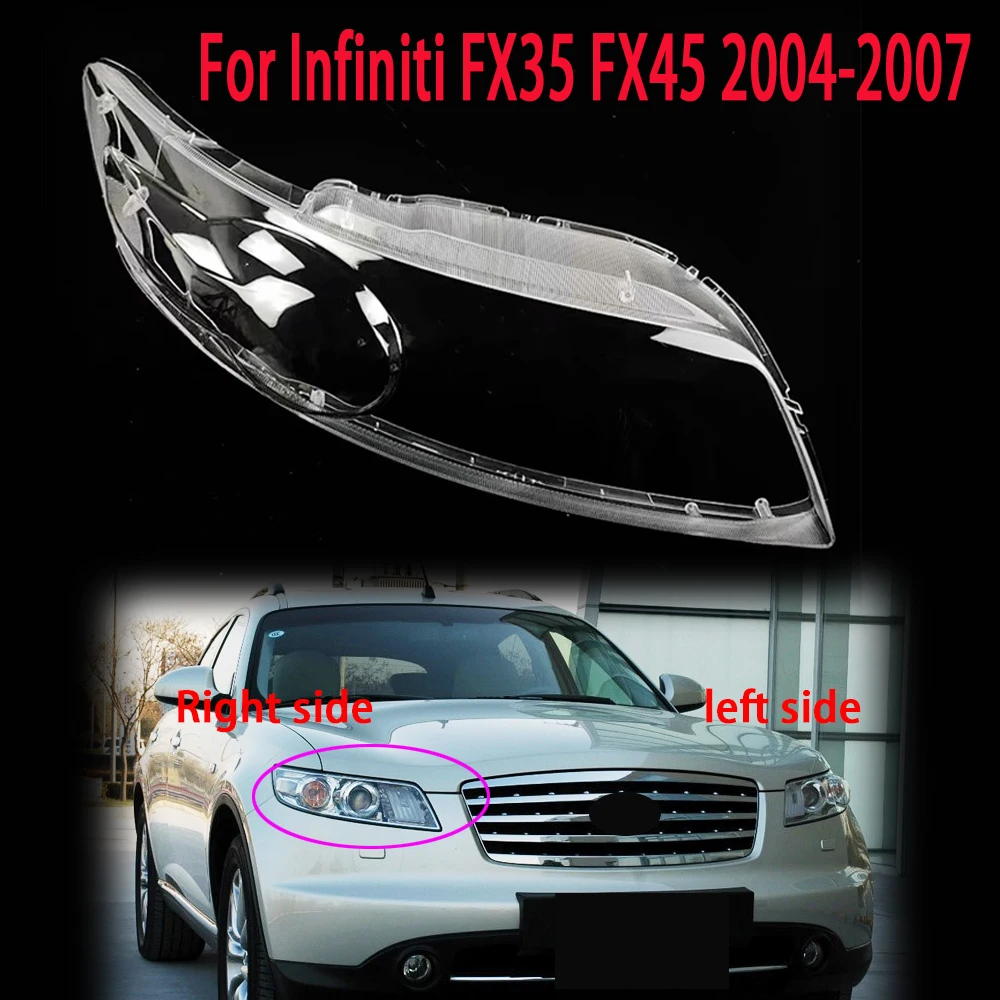 Fit For Infiniti FX35 FX45 2004 2005 2006 2007 Car Headlamp Cover Transparent Lampshade Front Headlight Lens Shell Cover
Fit For Infiniti FX35 FX45 2004 2005 2006 2007 Car Headlamp Cover Transparent Lampshade Front Headlight Lens Shell Cover