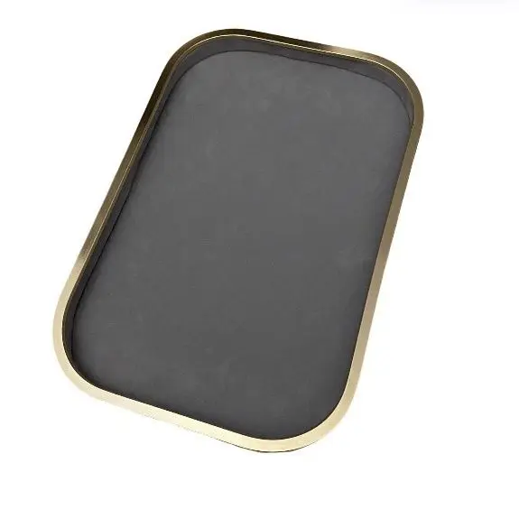 Поднос для ювелирных изделий из бархата с металлическими краями, с внутренней отделкой из суперволокна для хранения и демонстрации ожерелий и колец, для розничных прилавков, для ювелирных выставок
Поднос для ювелирных изделий из бархата с металлическими краями, с внутренней отделкой из суперволокна для хранения и демонстрации ожерелий и колец, для розничных прилавков, для ювелирных выставок