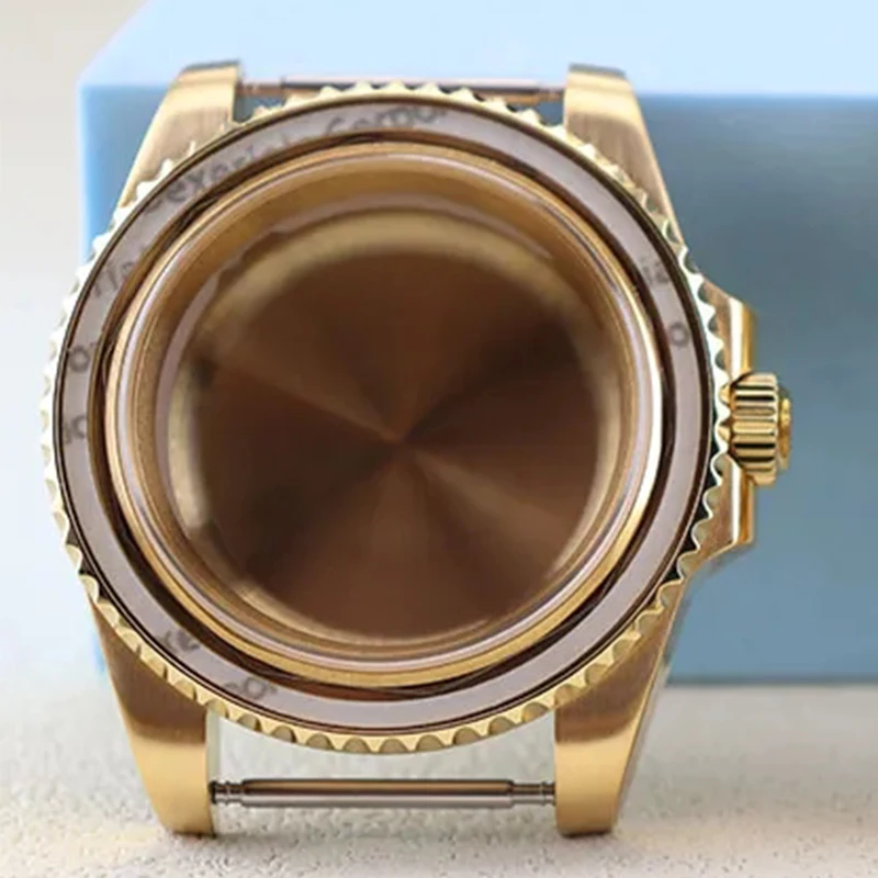 40mm Gold Watch Case Sapphire Glass For SUB GMT Seiko NH34 NH35 NH36 NH38 Miyota8215 ETA2824 Movement 200M Waterproof 120 clicks
40mm Gold Watch Case Sapphire Glass For SUB GMT Seiko NH34 NH35 NH36 NH38 Miyota8215 ETA2824 Movement 200M Waterproof 120 clicks